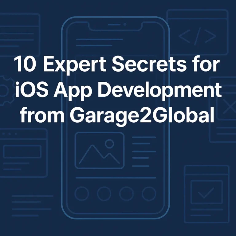 ios app development from garage2global