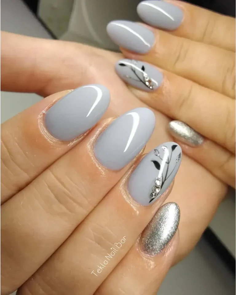 grey nail designs